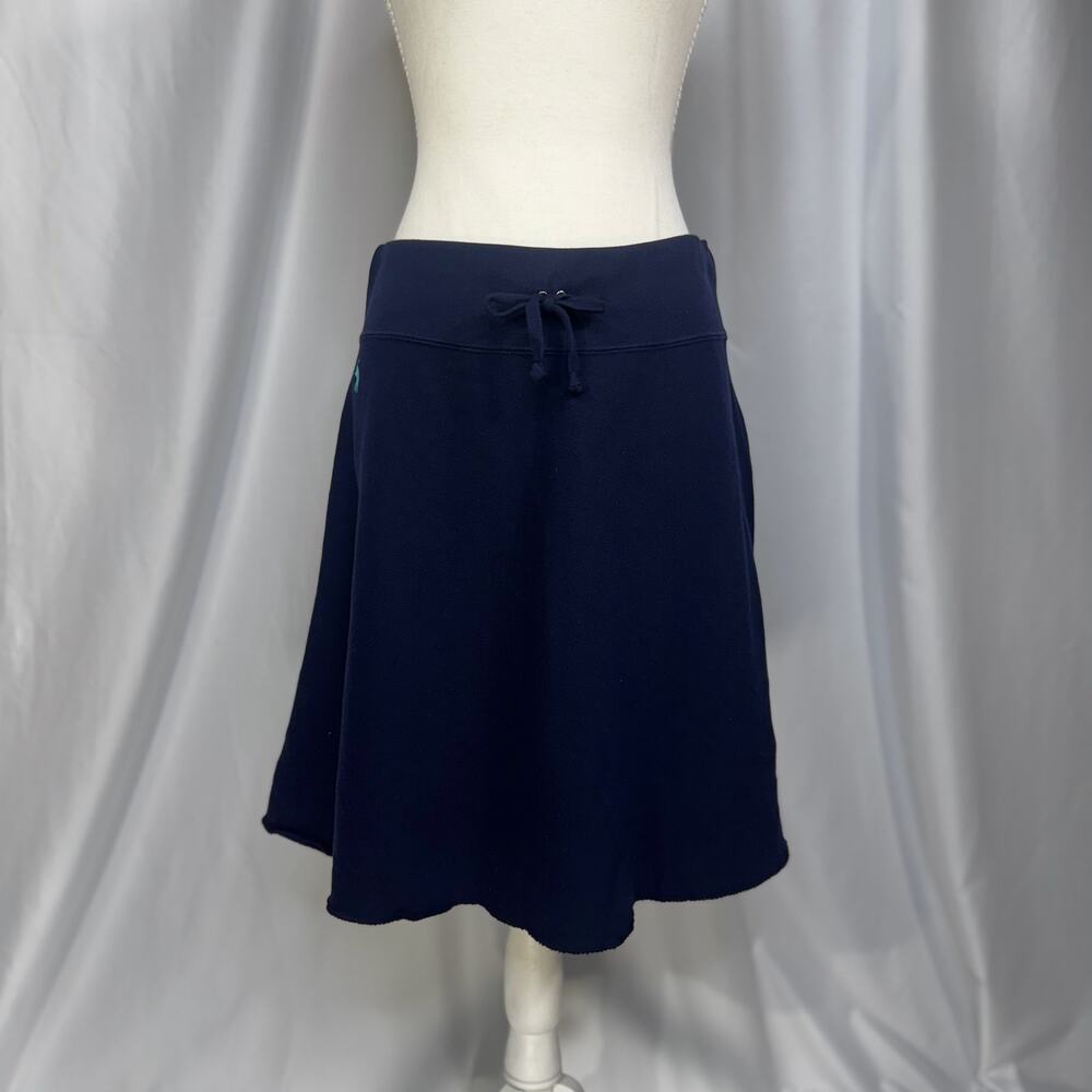 Ralph Lauren Cotton Skirt Medium A-Line Navy Athleisure Old Money Cruise Resort - Picture 12 of 16